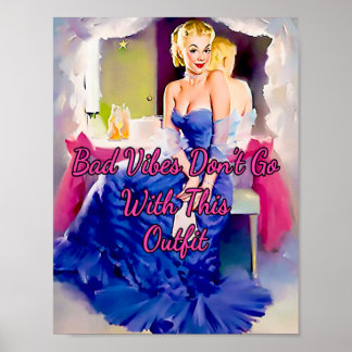 1950 Pinup moviestar dressing room by Gil Elvgren Poster
