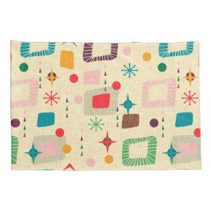1950´s Atomic Pattern Pillowcase