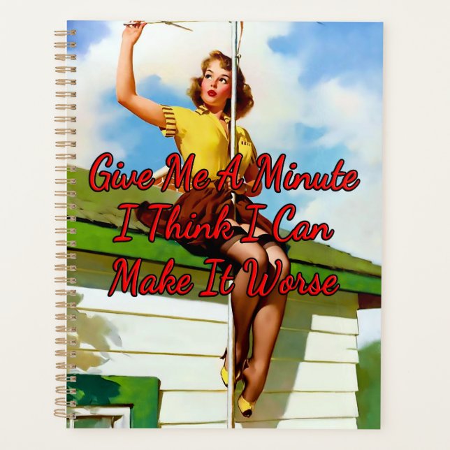 1950’s Fixing Antenna by Gil Elvgren Planner (Front)