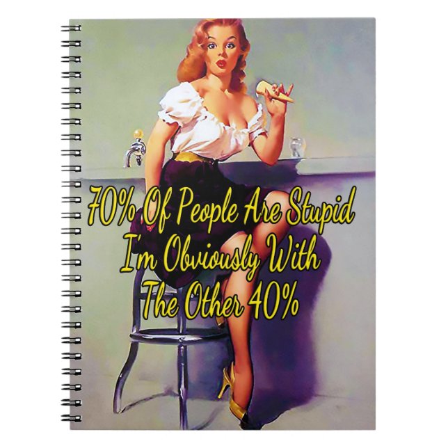 1950’s Spilled Ice Cream by Gil Elvgren Notebook (Front)