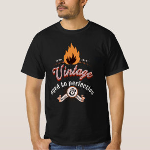 1950 Vintage Aged to perfection men black T-Shirt