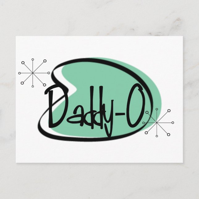1950 Vintage  Dad DADDY-0 Greeting Card (Front)