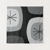1950s Abstract Art Dark Grey