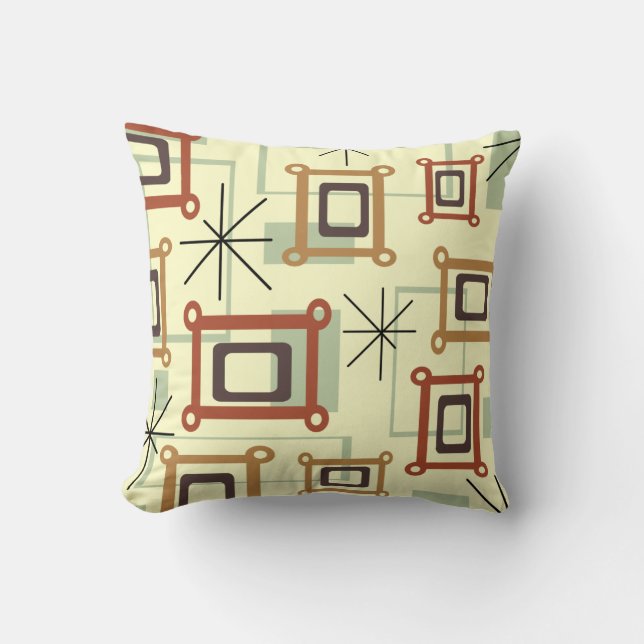 1950s Abstract Pop Art Cushion (Front)