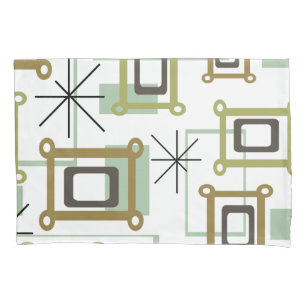 1950s Abstract Pop Art Pillowcase