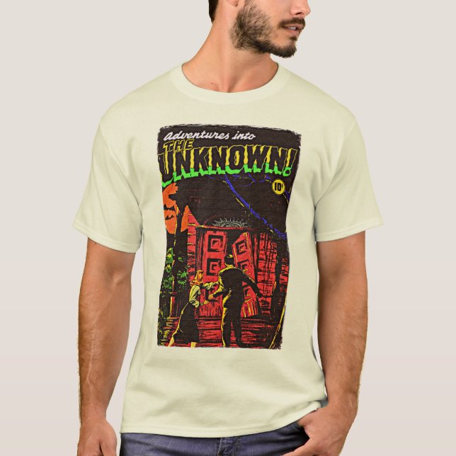 1950's Adventures into the UNKNOWN! T-Shirt (Front)