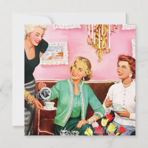 1950'S AFTERNOON TEA    INVITATION