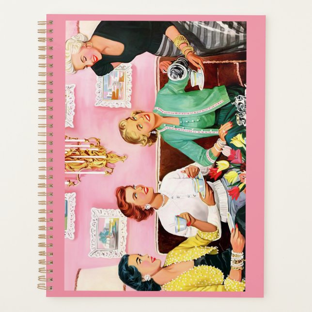 1950's Afternoon Tea Mid Century Modern Art Medium Planner (Front)