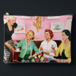 1950'S AFTERNOON TEA VINTAGE ART ACCESSORY POUCH<br><div class="desc">1950'S AFTERNOON TEA VINTAGE ART</div>