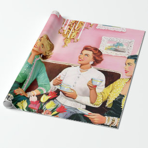 1950'S AFTERNOON TEA       WRAPPING PAPER