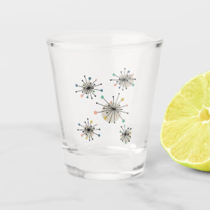 1950s Atomic Age Starburst Midcentury Modern Shot Glass