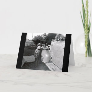 1950s Black and White Photo Thank You Card