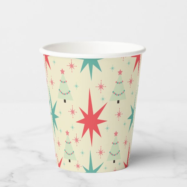1950s Christmas Retro Paper cup (Front)