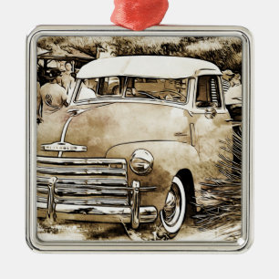 1950's Classic Chevy Chevrolet Truck Metal Tree Decoration