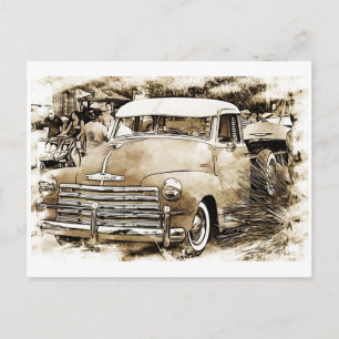 1950's Classic Chevy Chevrolet Truck Postcard