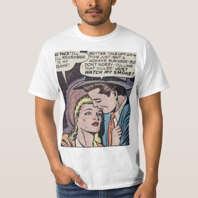 1950s Classic Romantic Comic T-Shirt (Front)