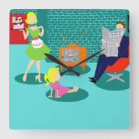 1950's Classic Television Wall Clock