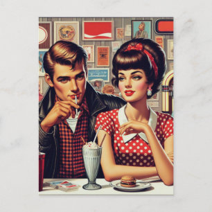 1950s Couple Postcard