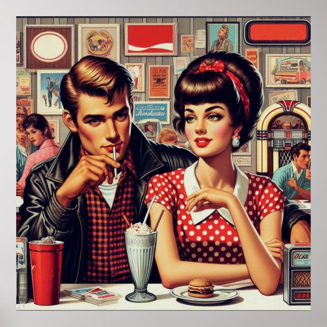 1950s Couple Poster (Front)