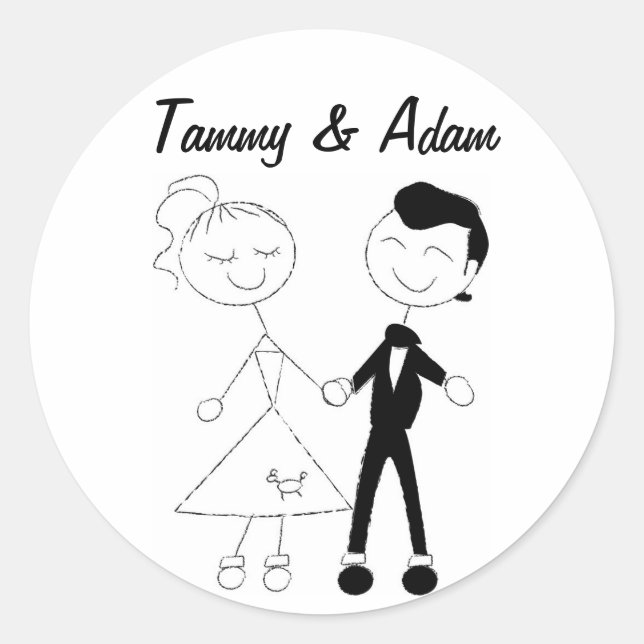 1950's Couple Stickers (Front)