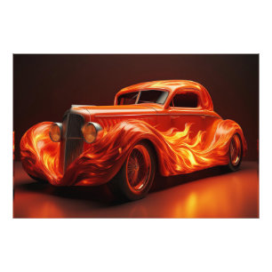 1950's Customised 30's Roadster Hot Rod Photo Print