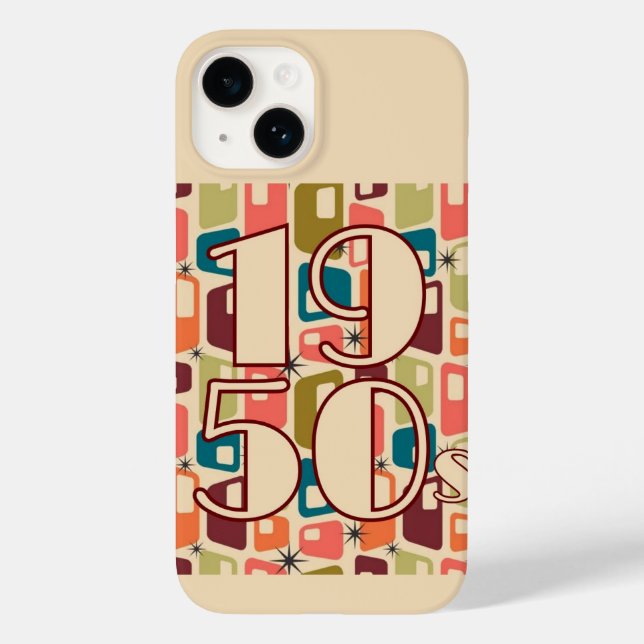 1950s Decade Design Case-Mate iPhone Case (Back)