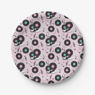 1950's Diner Birthday Party Saddle Shoes Paper Plate