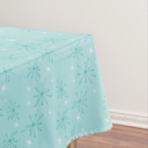 1950s Diner Blue Star Birthday Tablecloth – Retro 