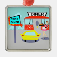 1950's Diner Christmas Ornament