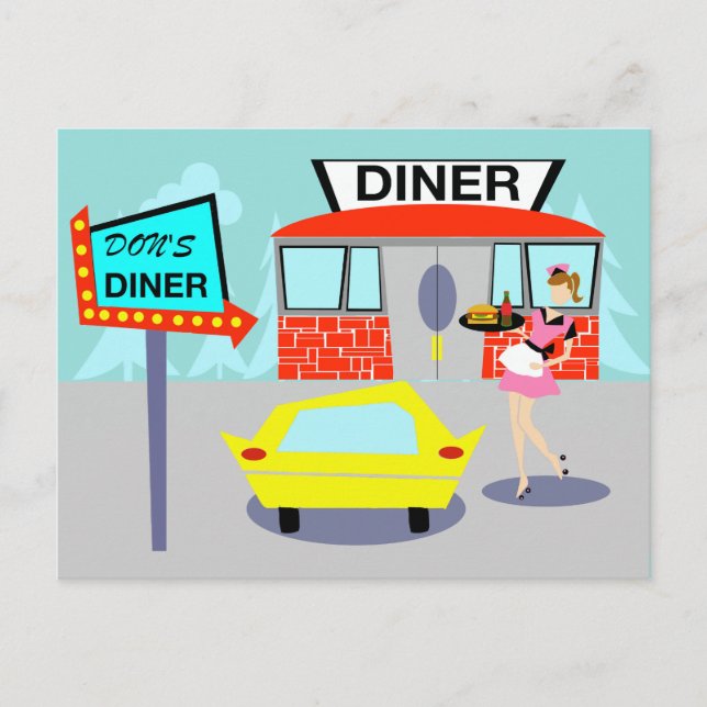 1950's Diner Postcard (Front)