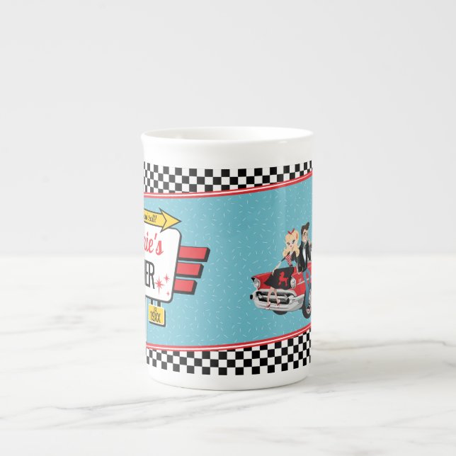 1950's Diner Retro Birthday Party Paper cup (Front)