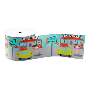 1950's Diner Ribbon Grosgrain Ribbon