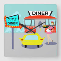 1950's Diner Wall Clock