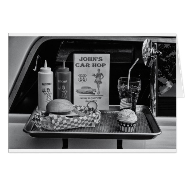 1950's Drive-in B&W (Front Horizontal)