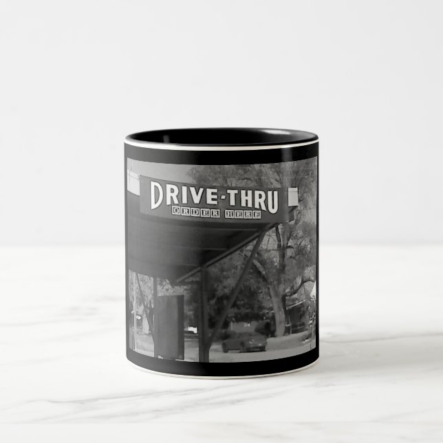 1950s Drive In Two-Tone Coffee Mug (Center)