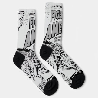 1950's 'Fighting American' Action Comic Socks
