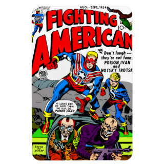 1950's 'Fighting American' Magnet