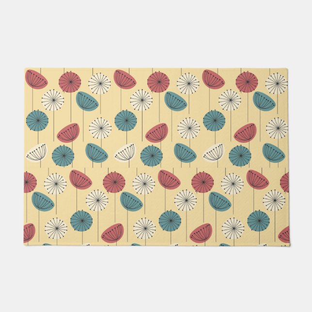 1950s Florals - Door Mat (Front)