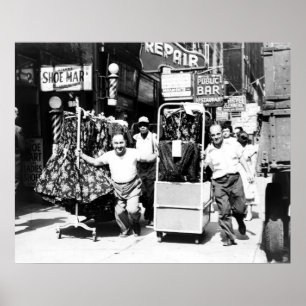 1950's Garment District, New York City Poster