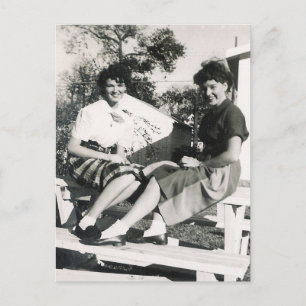 1950'S  GIRLS #14 POSTCARD