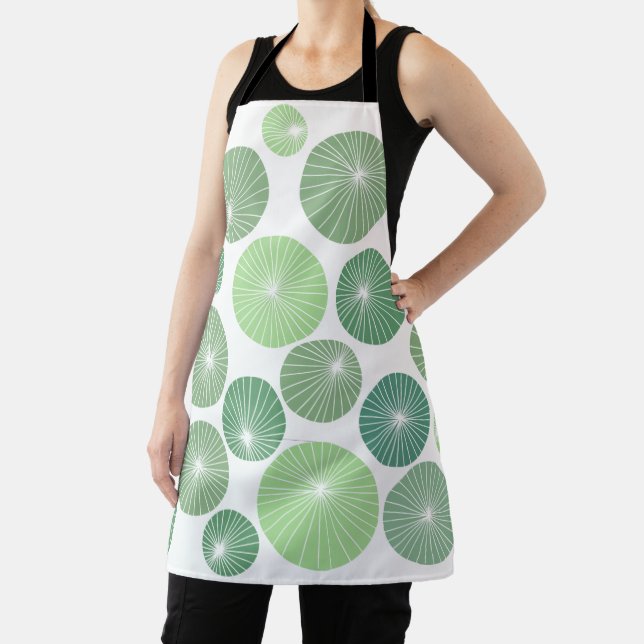 1950s Green Pinwheels  Apron (Insitu)