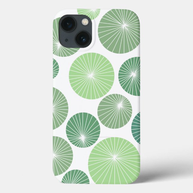 1950s Green Pinwheels  Case-Mate iPhone Case (Back)