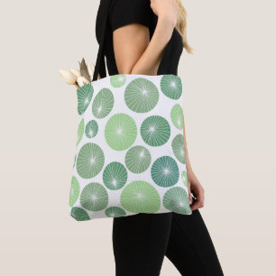 1950s Green Pinwheels Tote Bag