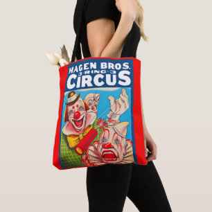 1950s Hagen Brothers Circus poster Tote Bag