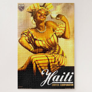 1950s Haiti Coffee Corporation ad Jigsaw Puzzle