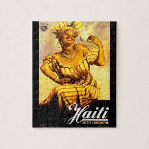 1950s Haiti Coffee Corporation ad Jigsaw Puzzle