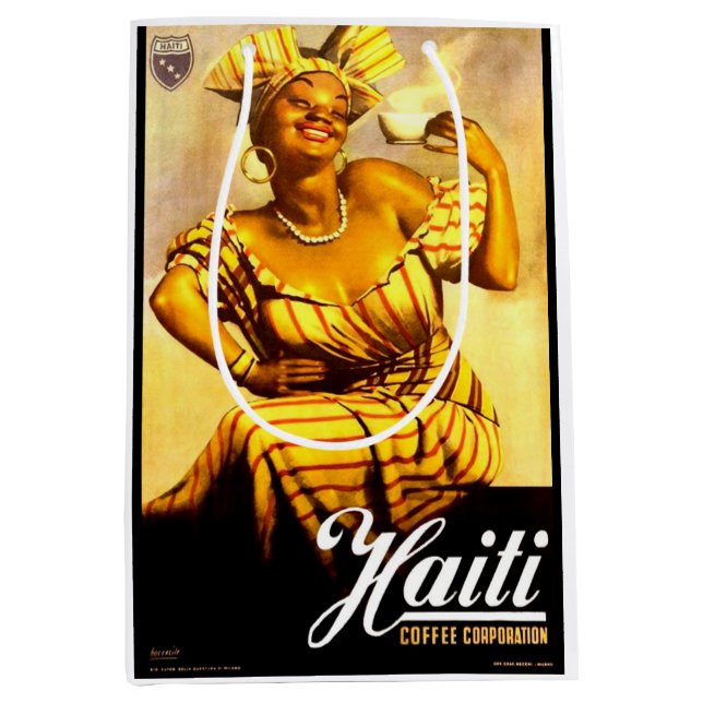 1950s Haiti Coffee Corporation ad Medium Gift Bag (Front)