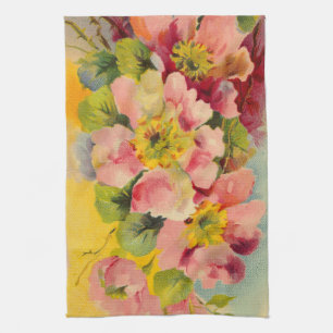 1950s Kitchen Vintage Retro Floral Tea Towel