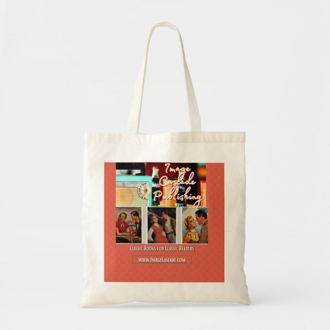 1950s Lovers Goodies by Image Cascade Tote Bag (Front)