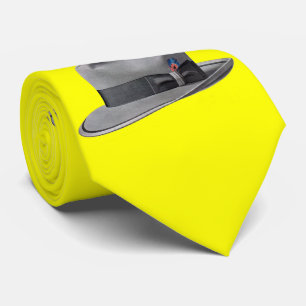 1950s mens fedora hat print tie